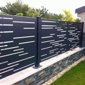 लेजर कट छिद्रित स्क्रीन के साथ कस्टम एल्यूमीनियम बाड़ पैनल हल्के बाहरी धातु उद्यान बाड़ और बालकनी रेलिंग - Product Image 2