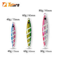 Leurre de jigging en plomb à action stable, oscillante et clignotante pour la pêche en bateau en eau salée/oceanique de bar, snapper, marlin, maquereau, artificiel imprimé