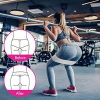 Set Ring Pilates Ramah Lingkungan Premium, Magic Circle, Perlengkapan Fitness Booty, Resistance Band, Bola Yoga NBR/Fiberglass/EVA/TPE