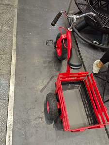 Tricycle pour enfants avec chariot de transport amovible - Vélo à pédales d'extérieur pour travaux de jardinage, plantation et jeux en cour - Product Image 2