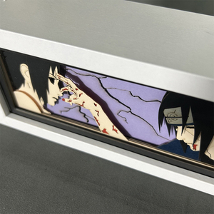 Lámpara de Papel Tallado en 3D con Marco RGB de Zoro, Personaje de Anime <span class=keywords><strong>Uzumaki</strong></span>, Lámpara de Papel Tallado, Caja de Luz LED, Lámpara Nocturna de Anime - Product Image 5