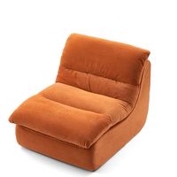 Canapé sectionnel minimaliste italien de style moderne et simple, en tissu lin/velours, pour petit salon ou villa