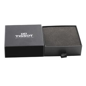 Wholesale Custom Logo <b>Black</b> Rigid Paper Cufflink <b>Box</b> with Velvet Foam Insert Luxury <b>Gift</b> Packaging - Product Image 5