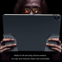 Z25 2 pièces Poignées de jeu mobiles auxiliaires en silicone souple pour tablette, accessoires de jeu pour PUBG, protection d'angle pour iPad