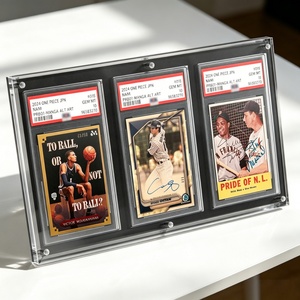 Wholesale Wall <b>Mount</b> Acrylic Card <b>Frame</b> Custom Design Clear TCG Graded Sports Trading Card Display Holder for Collection - Product Image 5