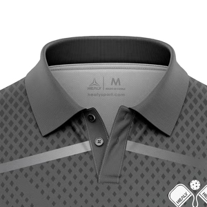 Polo deportivo personalizado con estampado para hombre, novedad en ropa Pickleball de poliéster, camisa Pickleball transpirable de secado rápido - Product Image 3
