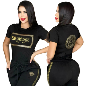 2025 nuovo arrivo <span class=keywords><strong>abbigliamento</strong></span> estivo di lusso moda 2 pezzi Shorts Set per donna Casual donna due pezzi Set - Product Image 3