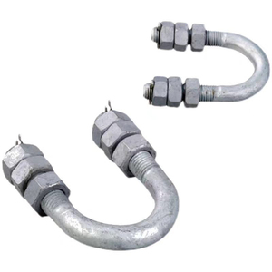 High Tensile <b>U</b> Type Bolt Hot Forged for Overhead Power Line Engineering Projects - Product Image 2