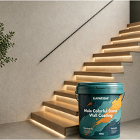 Revêtement mural en pierre Mara Color Stone résistant aux UV, peinture imitation pierre pour terrasse extérieure