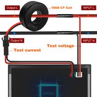 Compteur d'énergie numérique AT24C 100A AC50-300V 2.4 pouces, indicateur de puissance, ampèremètre, testeur de courant, détecteur de fréquence D403