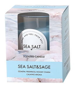 Bougie <span class=keywords><strong>de</strong></span> cire <span class=keywords><strong>de</strong></span> soja colorée sauge <span class=keywords><strong>de</strong></span> <span class=keywords><strong>sel</strong></span> <span class=keywords><strong>de</strong></span> mer infusée pour la relaxation mieux dormir à la main sans fumée pour les vacances <span class=keywords><strong>de</strong></span> Thanksgiving pour les bars - Product Image 1