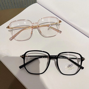 Gafas Qianai con Marco Cuadrado Irregular, Anti Luz Azul, Lentes Planas TR90, Monturas de Gafas Estilo Coreano S2 21059 - Product Image 5