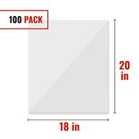 Sacs de cuisson robustes en PET de qualité alimentaire, thermoscellables, résistants au congélateur et au four, 18 x 20 pouces, lot de 100, pour la Turquie