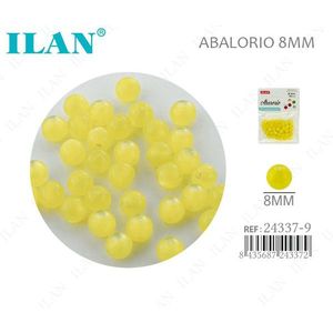Perline Occhio di Gatto Giallo ILAN da 8mm per Creazione di Gioielli - Product Image 3