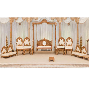 Juego de muebles de madera con columpio para boda, conjunto de cahirto con columpio antiguo, para ceremonia de boda - Product Image 1