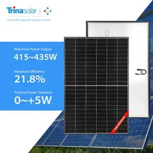 中国制造商TSM-DE09R.08 415W-435W一级品牌单声道黑色框架400瓦天合光能太阳能电池板425瓦顶点出售