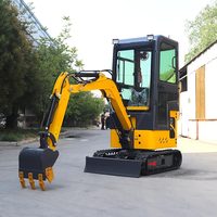 Livraison Gratuite Mini-Excavatrice sur Chenilles EPA 3,5 Tonnes 4 Tonnes Moteur Euro5 avec Godet à Pince pour Usage Agricole