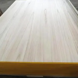 Wholesale High Quality Paulownia Edge Glued Solid Wood Board For Coffin