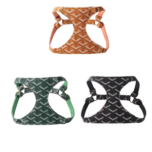 Tali kekang anjing kulit PU, mewah dapat diatur, gesper nyaman, hiasan paku keling, <span class=keywords><strong>Harness</strong></span> hewan peliharaan, hanya bersih kering - Product Image 1