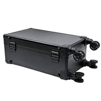 Étui de rangement pour cartes de collection en aluminium robuste de qualité Airtough, personnalisé, 22 pouces, 5 compartiments, avec roulettes pivotantes amovibles, compatible OEM