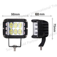 Lampe de travail LED pour voiture, phare de conduite 14 pouces 36W 12 LED pour voiture tout-terrain, camion, tracteur, bateau, remorque, SUV, VTT DC 10-30V 12V Dahua