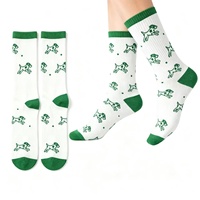 Chaussettes de Noël personnalisées en jacquard OEM ODM, chaussettes de Noël festives en tricot, logo personnalisé, motif, cadeau de Noël, compression respirante pour hommes