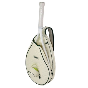 Bolso bandolera con bolsillo pequeño para pelotas, acolchado, de nailon, impermeable, personalizado, para tenis, pickleball y pádel. - Product Image 3