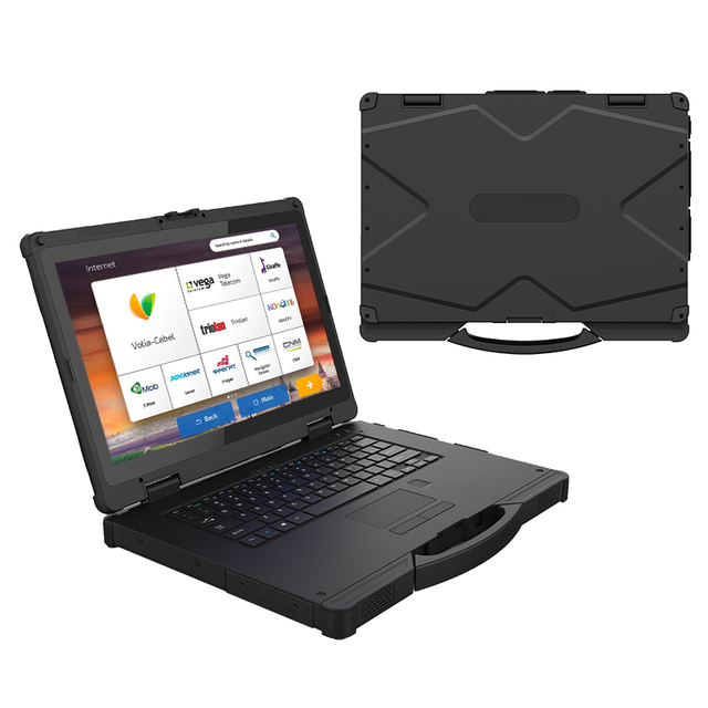 Factory Direct Sales 14'' 4G LTE  Customize Logo IP65  Wireless I5 I7 Industrial Rugged Laptop Notebook