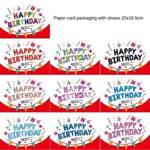 16 pulgadas Feliz <span class=keywords><strong>cumpleaños</strong></span> película de aluminio Faux Beauty Slim globo conjunto <span class=keywords><strong>cumpleaños</strong></span> carta fiesta decoraciones - Product Image 2