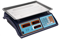 Balance numérique Beichen BC-807 bleu foncé avec triple affichage LCD rouge, usage commercial, capacité 40 kg/10 g, compatible OEM