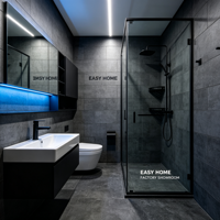 Vente flash : Module de salle de bain préfabriqué tout-en-un avec douche, toilettes et lavabo