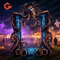 Nouveautés Accessoires d'Halloween Cadre Photo Gonflable pour Selfie Articles Promotionnels pour Fête Bar Festival Décoration
