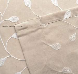 Cortinas semitransparentes con ojales Bordados florales de aspecto de lujo para sala de estar, cocina, 52x84 pulgadas, 2 paneles - Product Image 2