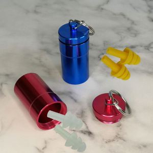 Multi Colors Small <b>Aluminum</b> Bottles Outdoor Travel Pill <b>Containers</b> Daily Pill Case Keychain Custom Logo - Product Image 2
