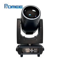 Projecteur à tête mobile puissant LED 350w avec anneau RVB et effet double prisme pour DJ Club Concert Événement Spectacle Éclairage de scène