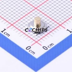 TSC005A3526A Tactile Switch SMD-4P,5.2x5.2mm Switch Round Button 2.6N Vertical Mount 5.2mm - Product Image 1