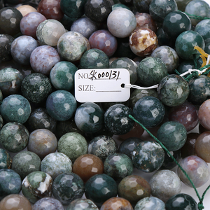 ลูกปัดพลอยธรรมชาติทรงบริลเลียนต์คัท สำหรับทำเครื่องประดับ ขนาด 1.5 มม. ทับทิมและหยก สีส้มและชมพู เปลี่ยนสีได้ รุ่น 2702 - Product Image 3