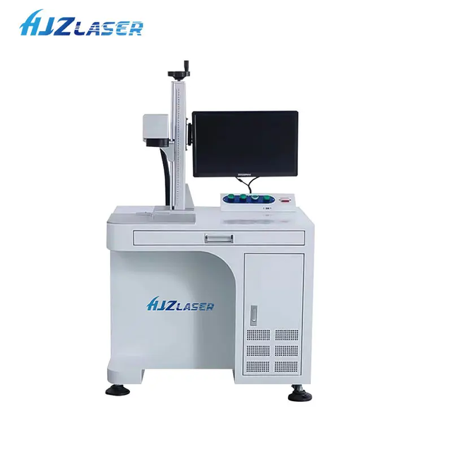 20W 30W 50W 70W 100W Desktop Fiber Laser Marking Machine with Rotary for Metal and Jewelry