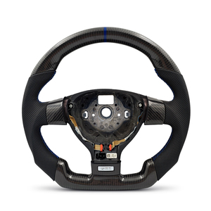 Volante Personalizado de Fibra de Carbono con Cuero Perforado Lateral para Vw Volkswagen Golf 5 Mk5 GTI Jetta R32 Passat B6 <span class=keywords><strong>R</strong></span> <span class=keywords><strong>Line</strong></span> - Product Image 1