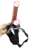 Gode portable masturbation féminine produits de sexe adulte simulation gode ceinture gode harnais réaliste vibrant