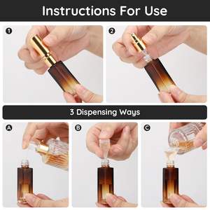 High Quality New Empty <b>Small</b> Frosted Perfume Atomizer Spray <b>Glass</b> <b>Bottle</b> Black Perfume Spray <b>Bottle</b> 10ml - Product Image 3