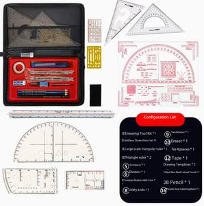 Juego de Herramientas de Cartografía DF 81, Herramientas Topográficas, Herramientas para Marcar Latitud y Longitud, Reglas de Comando, Juegos de Herramientas de Cartografía - Product Image 3