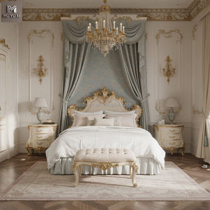 कस्टम बनाए गए 5 स्टार आधुनिक लक्जरी होटल बेडरूम सेट में उच्च अंत होटलों के लिए बिस्तर गद्दे और फर्नीचर शामिल हैं। - Product Image 1