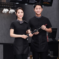 Touchhealthy Supply – Nouveaux uniformes de personnel hôtelier : Gilets de serveuse de bar en polyester/coton unisexe pour usage hôtelier
