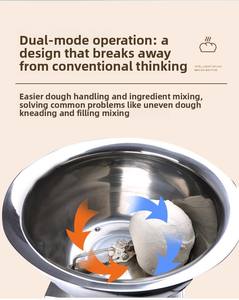 Pétrin Commercial et Domestique de Type Bassin Compact pour Pâte, Capacité 5, 10, 15 kg, Machine à Pétrir la Pâte Batue - Product Image 5