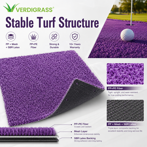 Tappeto da Golf Professionale Personalizzabile in Nylon Morbido da 15 mm per Uso Interno/Esterno, Prato Sintetico Durevole e Liscio per la Palla - Product Image 1