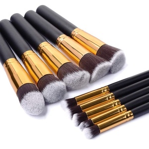 11pcs cosméticos profissionais ferramentas de pincel kabuki fundação bb creme em pó escova da composição por atacado - Product Image 2