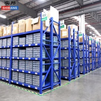 Rak Logam Adjustable Harga Terjangkau Tanpa Baut dan Rak Gudang Penyimpanan Beban Sedang