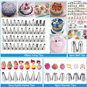 Factory Wholesale <strong>Cake</strong> Decorating Tools Kit 277-Piece Pastry Tool Icing Piping Nozzles <strong>Cake</strong> <strong>Turning</strong> <strong>Table</strong> Baking <strong>Cakes</strong> - Product Image 3