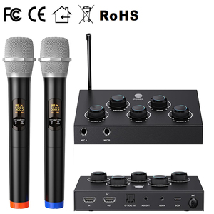 Mikrofon Karaoke mikser ev sineması Karaoke kablosuz mikrofon sistemi desteği akıllı TV ses çubuğu ses Hifi amplifikatör hoparlör - Product Image 4